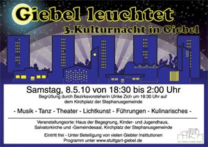 giebel-leuchtet kulturnacht 2010