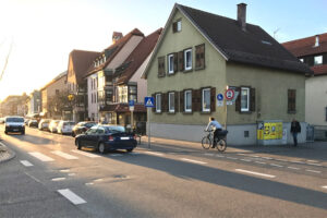 Engstelle Pforzheimer Straße Weilimdorf, Foto: Goede