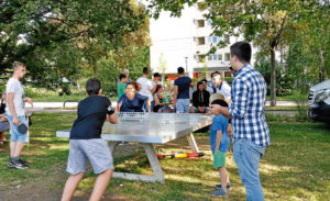 In Giebel gibte es bereits einen Treffpunkte für Jugendliche im öffentlichen Raum. Im Bürgerhaushalt werden weitere Standorte vorgeschlagen.