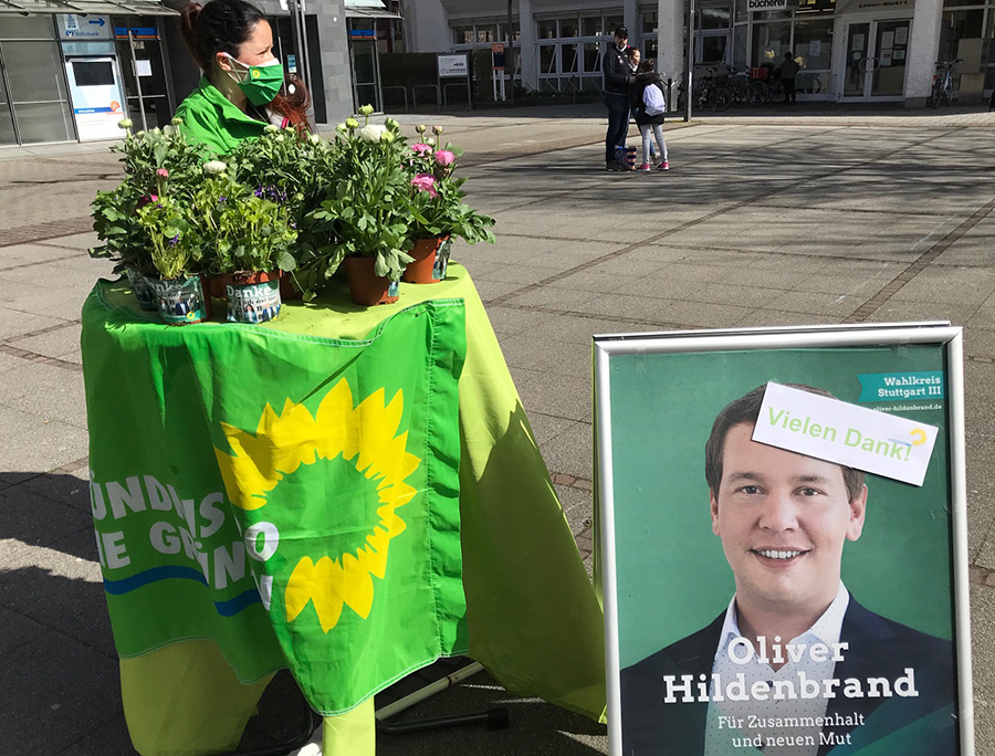 Weilimdorfs Grüne machen mit bei „Blumen-Danke-Aktion“