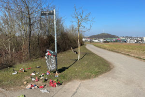 Vermüllung rund um Weilimdorf. Foto: Goede