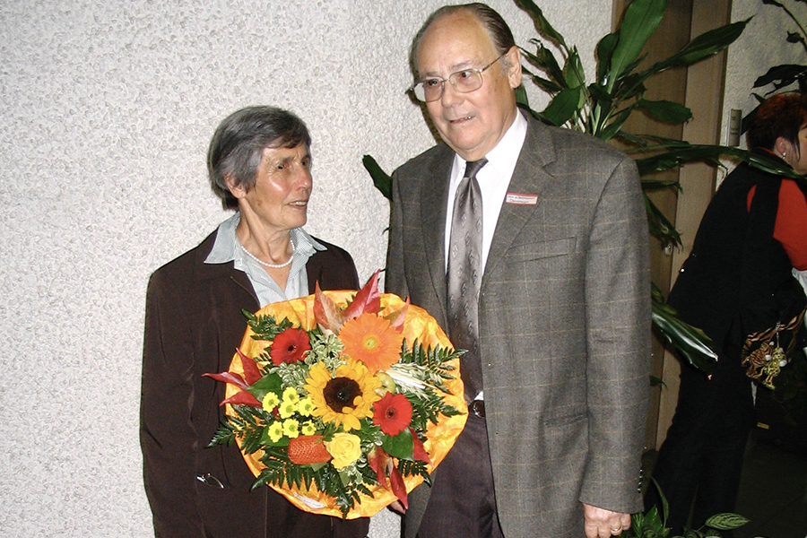 Heiner Obermeier beim Ehrensamtsempfang am 10. Oktober 2008 im Bezirksamt, Foto: GOEDE