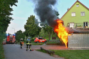 Brand am Jugendhaus Weilimdorf. Foto © Andreas Rometsch