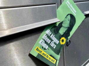 Flyer Grüne Bundestagswahlkampf 2021