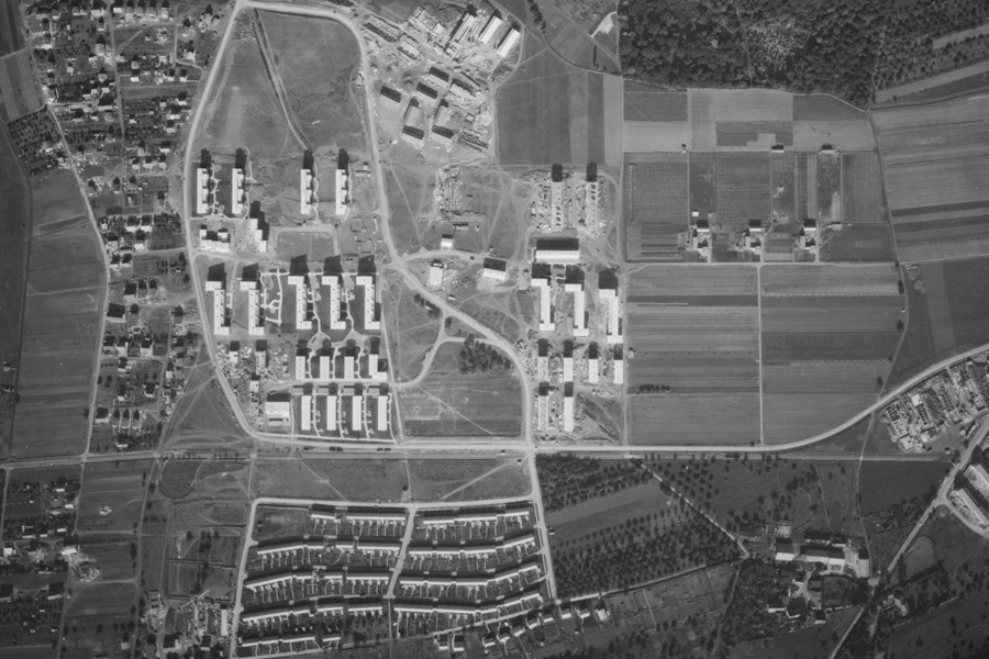 Luftbild Giebel 1955, Fundus © Weilimdorfer Heimatkreis