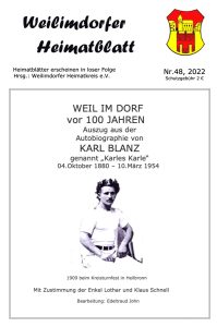 Cover des Weilimdorfer Heimatblatt, Ausgabe Nr. 48