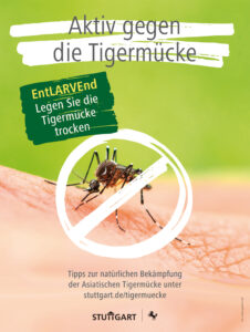 Kampagne des Gesundheitsamts: „EntLARVEnd – Leg die Tigermücke trocken“, Bildrechte LHS 2024