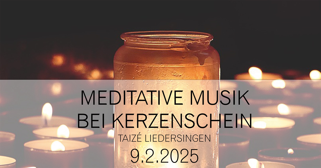 Meditative Musik bei Kerzenschein