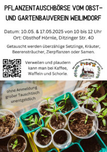 PFLANZENTAUSCHBÖRSE VOM OBST-UND GARTENBAUVEREIN WEILIMDORF
