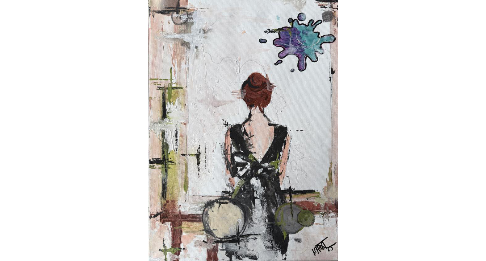 „SPUREN“ Bilder in Acryl Gouache - von Annina Karst