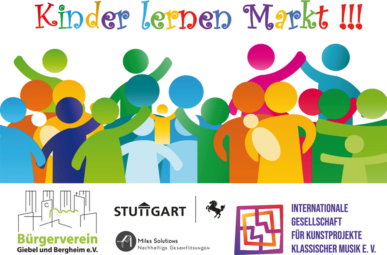 Kinder lernen Markt